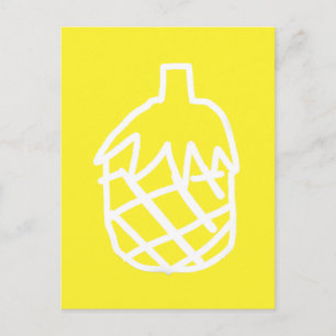 Carte Postale Ananas moderne tendance fruit simple