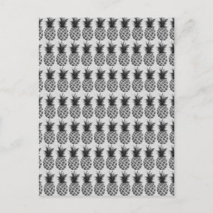 Carte Postale Ananas noir&blanc
