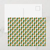 Carte postale Ananas personnalisable (Devant / Derrière)