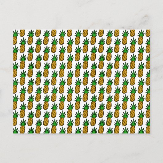 Carte postale Ananas personnalisable (Devant)