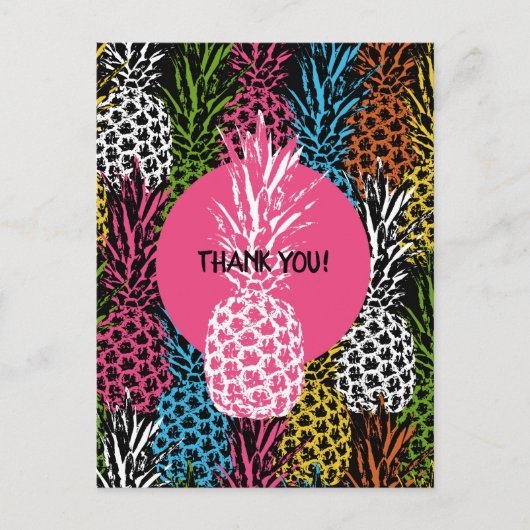 Carte Postale Ananas Sauvage et Sucré (Devant)