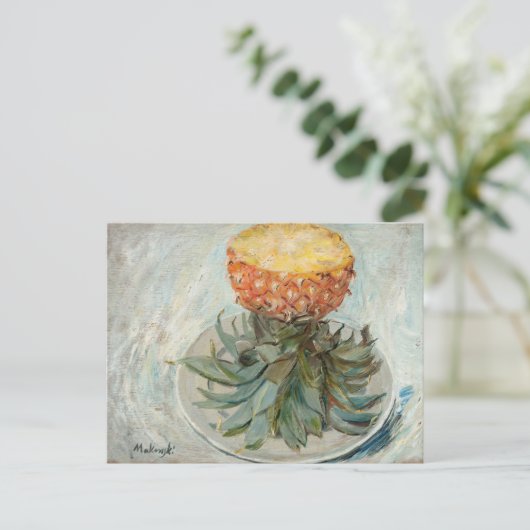 Carte Postale Ananas sur une plaque | Tadeusz Makowski (Debout devant)