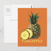 Carte Postale Ananas tropical (Devant / Derrière)