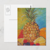 Carte Postale Ananas Tropical à Paris (Devant / Derrière)