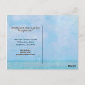 Carte Postale ananas tropical avec lunettes de soleil (Dos)