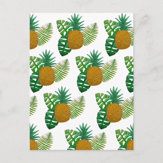 Carte Postale Ananas tropicaux (Devant)