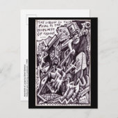 Carte Postale Anarchiste en liberté par Brian Benson (Devant / Derrière)