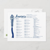 Carte postale Anastasia (Devant / Derrière)