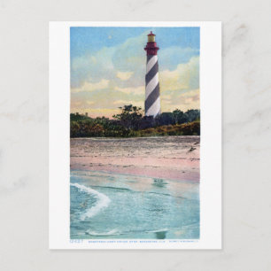 Carte Postale Anastasia Light House Vintage Postcard Restored