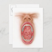 Carte Postale Anatomie de cavité de bouche humaine (Devant / Derrière)