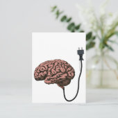 Carte Postale Anatomie de curiosité du cerveau débranché (Debout devant)