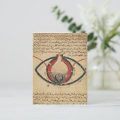 Carte Postale Anatomie de l'oeil, d'un livre sur les maladies oc (Debout devant)