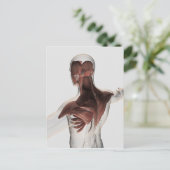 Carte Postale Anatomie Des Muscles Masculins Dans Le Corps Supér (Debout devant)