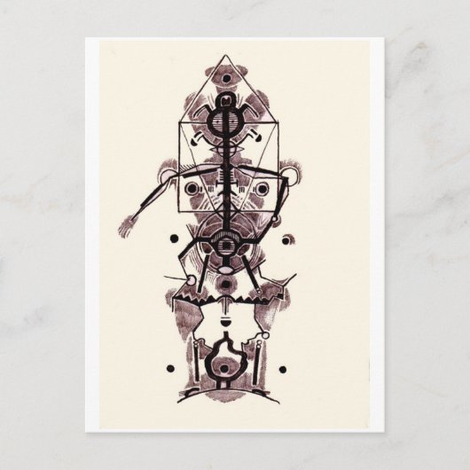 Carte Postale Anatomie d'un artiste (Devant)