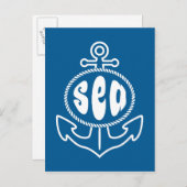 Carte Postale Anchor and the Sea (Devant / Derrière)