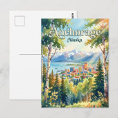 Carte Postale Anchorage Alaska (Devant / Derrière)