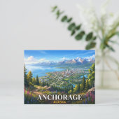 Carte Postale Anchorage Alaska (Debout devant)
