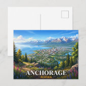 Carte Postale Anchorage Alaska (Devant / Derrière)