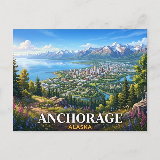 Carte Postale Anchorage Alaska (Devant)