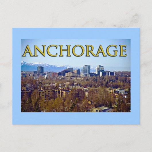 Carte Postale Anchorage, Alaska, États-Unis (Devant)