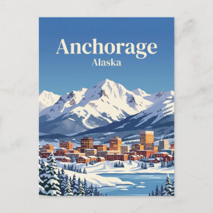 Carte Postale Anchorage, Alaska, États-Unis