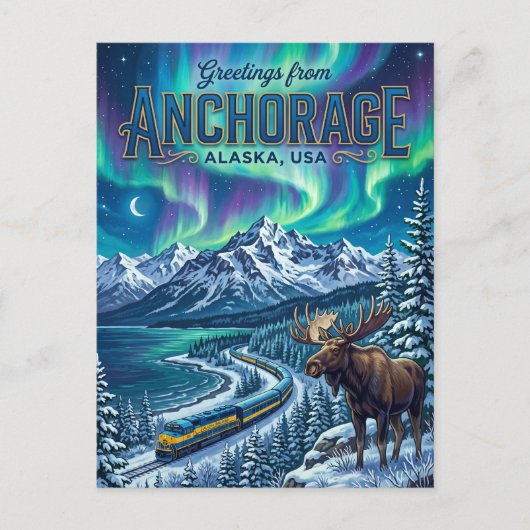 Carte Postale Anchorage États-Unis (Devant)
