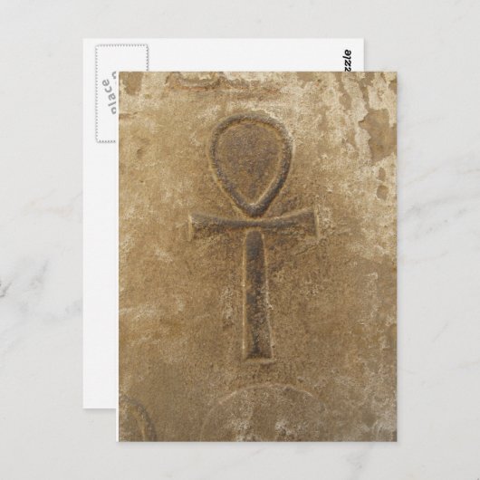 Carte Postale Ancien Ancien Ankh égyptien, clé de la vie (Devant / Derrière)