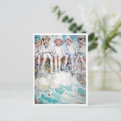 Carte Postale Ancien Anne Anderson La Jetée (Debout devant)