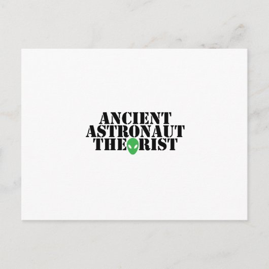 Carte Postale Ancien astronaute théoricien Alien Amusant Anniver (Devant)