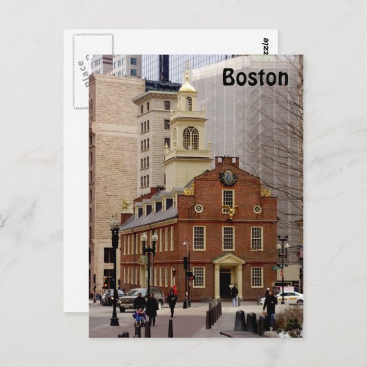 Carte Postale Ancien bâtiment de l'État (Devant / Derrière)