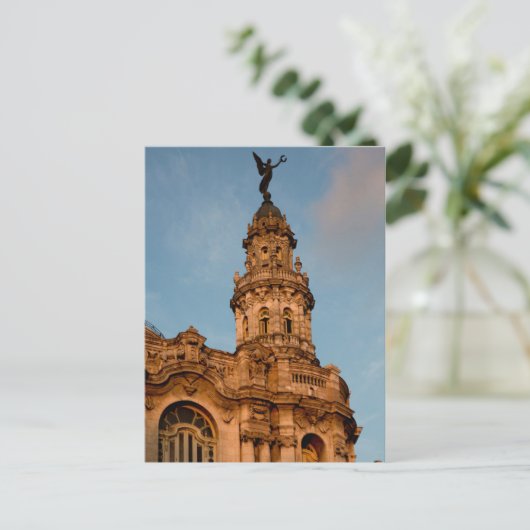 Carte Postale Ancien bâtiment Spire, La Havane, Cuba (Debout devant)