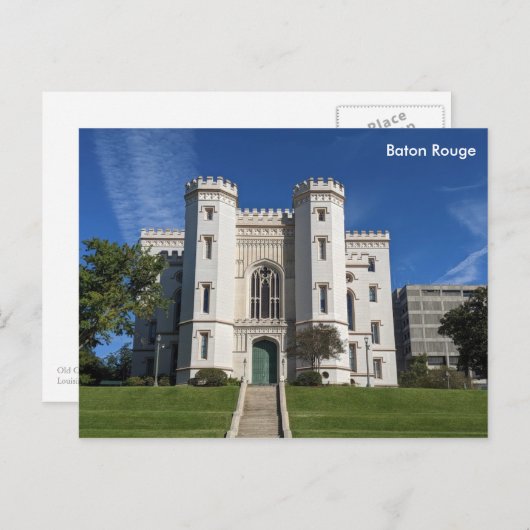 Carte Postale Ancien Capitole - Baton Rouge (Devant / Derrière)
