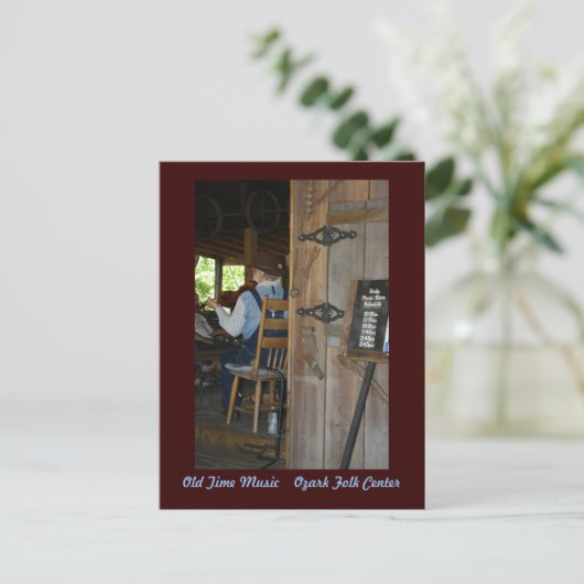 Carte Postale ~ ancien de musique le violoneur (Debout devant)