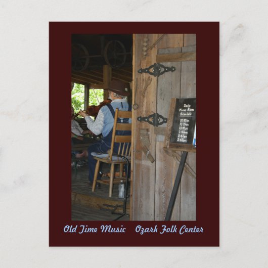 Carte Postale ~ ancien de musique le violoneur (Devant)