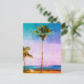 Carte Postale Ancien design tropical personnalisé (Debout devant)