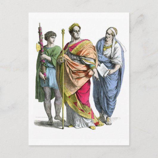 Carte Postale Ancien empereur romain (Devant)