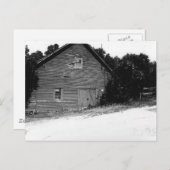 Carte Postale ancien hangar (Devant / Derrière)