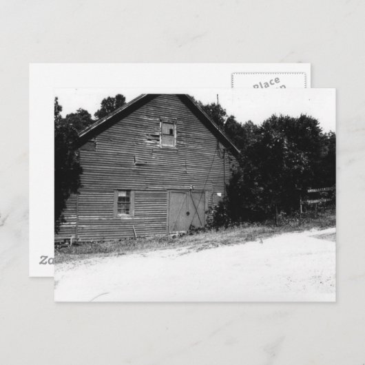 Carte Postale ancien hangar (Devant / Derrière)