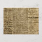 Carte Postale Ancien journal Vintage (Devant)