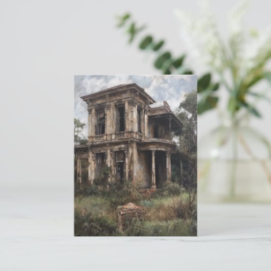 Carte Postale Ancien manoir rural abandonné (Debout devant)