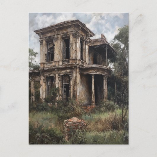 Carte Postale Ancien manoir rural abandonné (Devant)