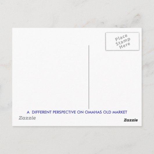 CARTE POSTALE ANCIEN MARCHÉ (Dos)