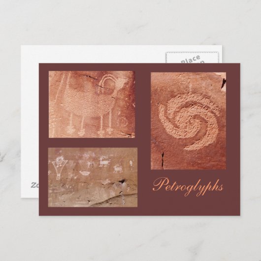 Carte Postale Ancien Modèle d'art rock (Devant / Derrière)