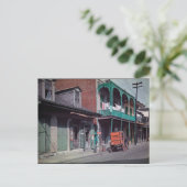 Carte Postale Ancien panier de livraison de café du quartier fra (Debout devant)