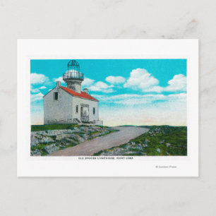 Carte Postale Ancien phare espagnol à Point Loma