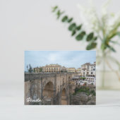 Carte Postale Ancien pont historique à Ronda, Espagne (Debout devant)