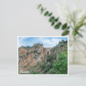 Carte Postale Ancien pont historique à Ronda, Espagne (Debout devant)