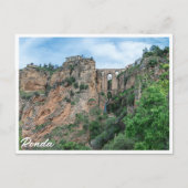 Carte Postale Ancien pont historique à Ronda, Espagne (Devant)