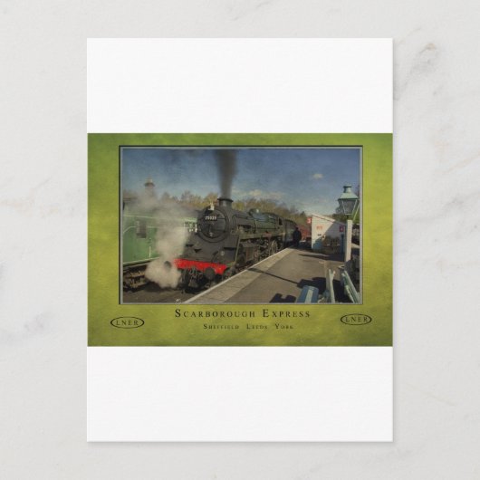 Carte Postale Ancien poster ferroviaire (Devant)