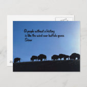 Carte Postale Ancien proverbe indien américain (Devant / Derrière)